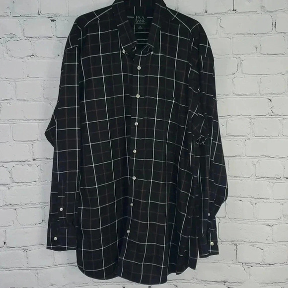 Jos. A. Bank Other - Jos. A. Bank Long-sleeved Plaid Mens Size XL 100% Cotton Extra Buttons